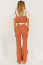 Load image into Gallery viewer, 70's Supermodels Ribbed Pants // Rust