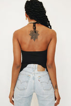 Load image into Gallery viewer, 90&#39;s Disco Halter Top // Black
