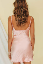Load image into Gallery viewer, 90&#39;s Femme Bias Cut Slip Mini Dress // Pink
